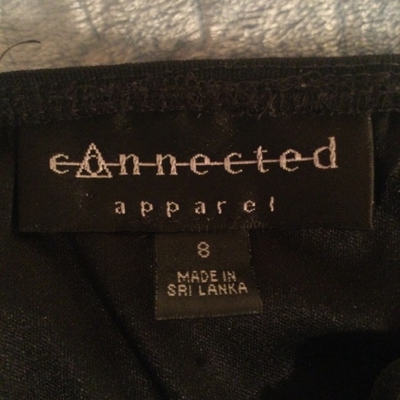 Cute black layered ruffle midi dress with sparkle sequins by Connected Apparel - Picture 4 of 13